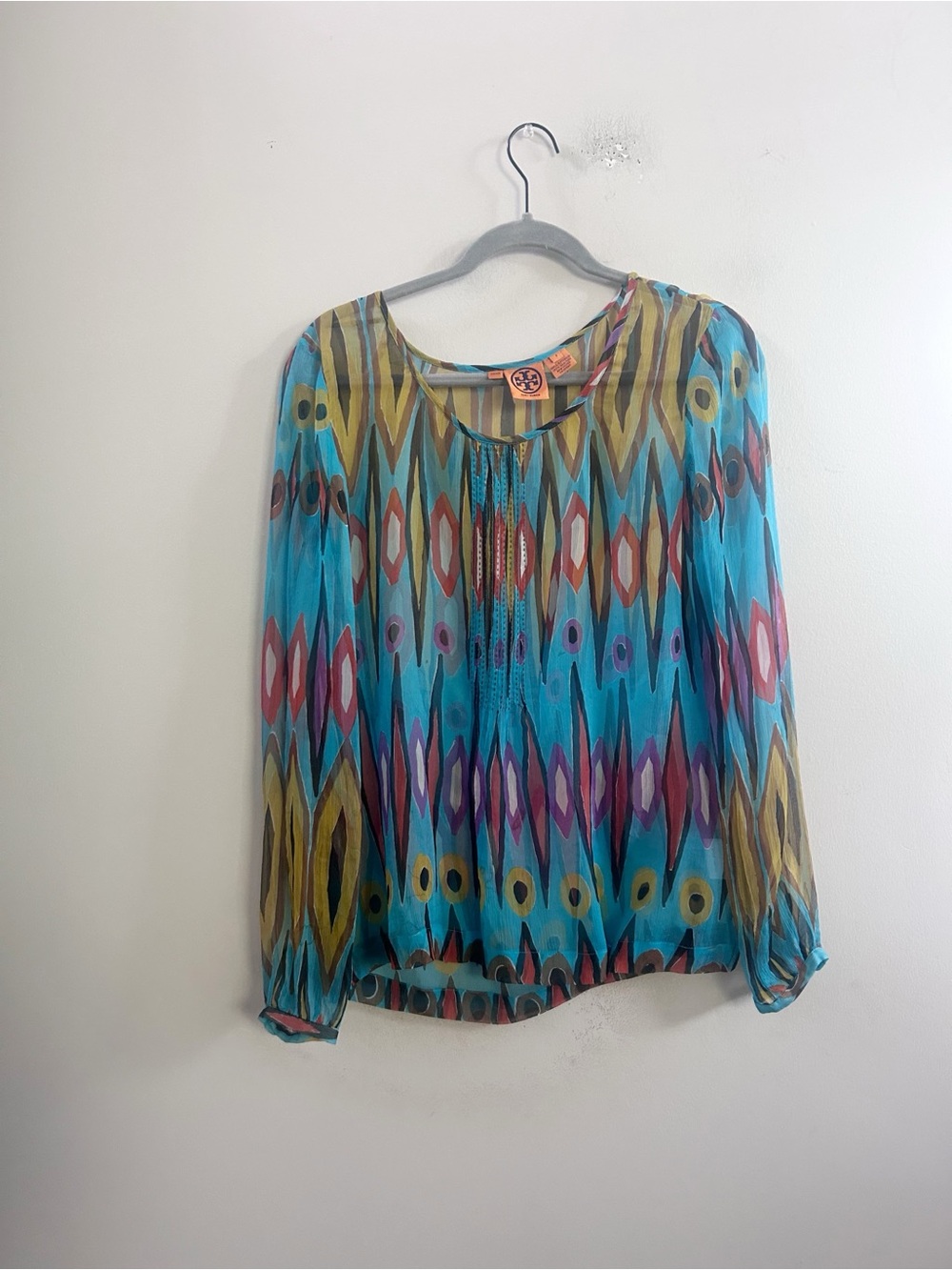 Tory Burch  Heidi silk long-sleeve blouse